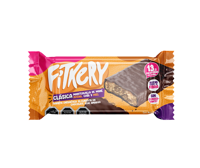 Barrita Energética XL Clásica Fitkery, 85 g