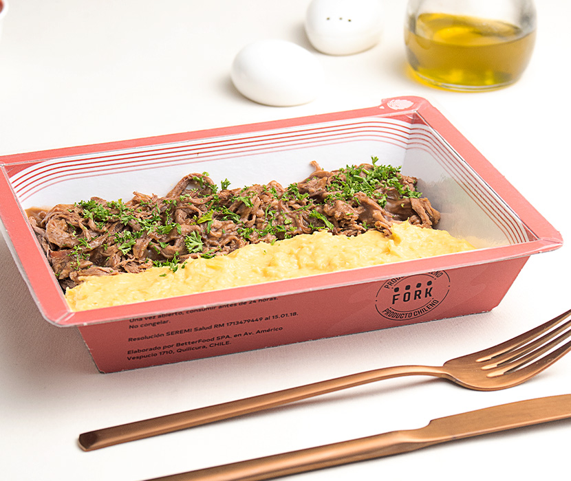 Carne Mechada con pastelera de choclo
