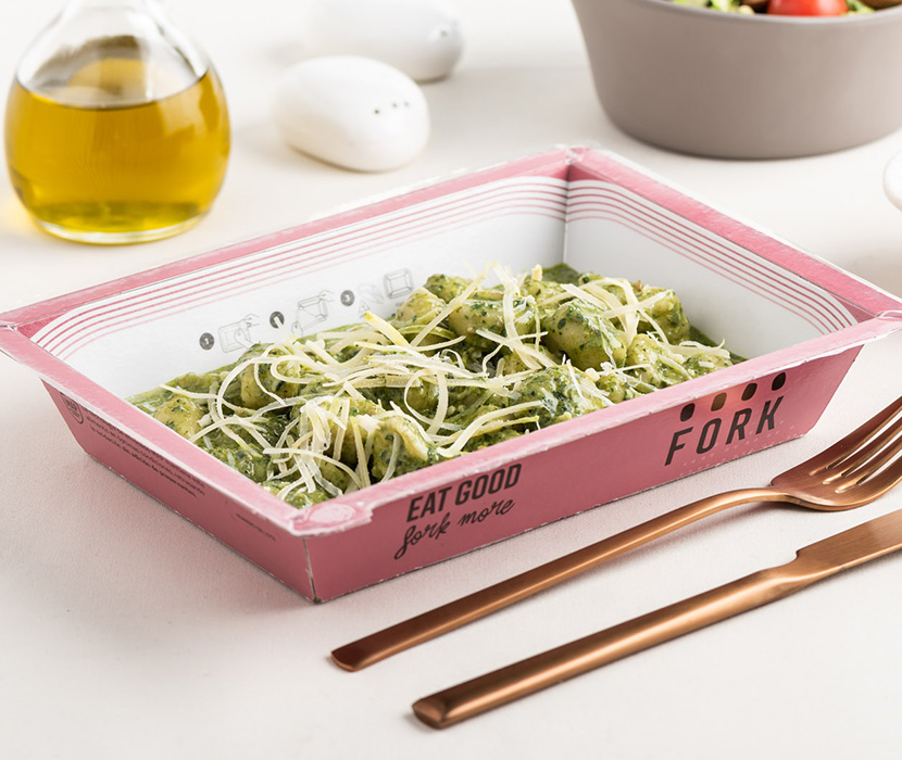 Gnocchi al Pesto de albahaca