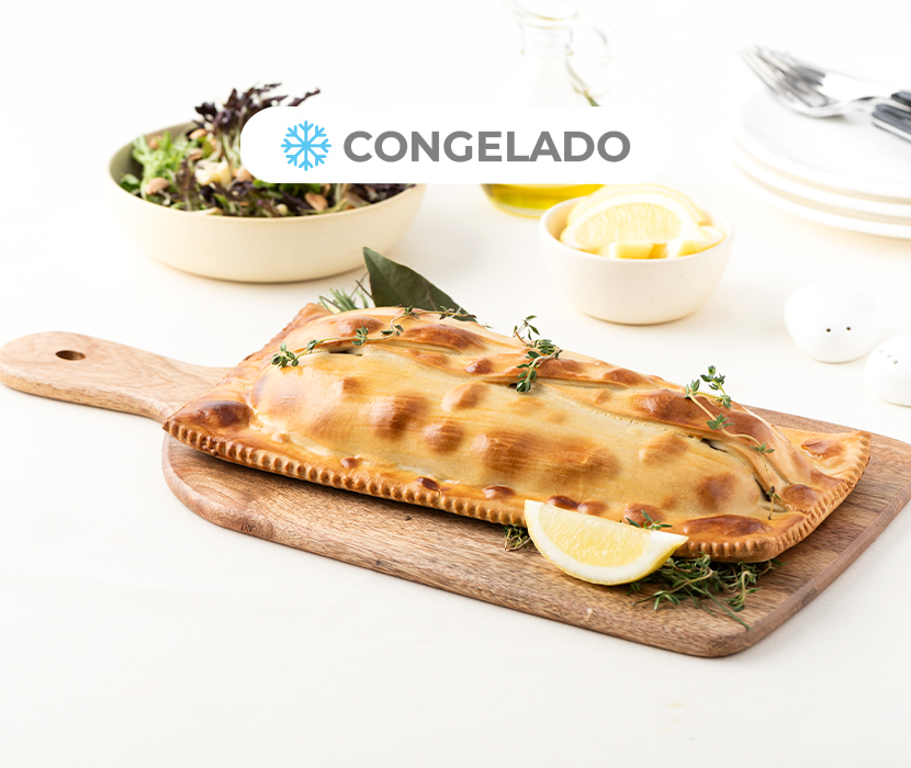 Salmón Wellington con espinacas y ricotta, 4 porciones