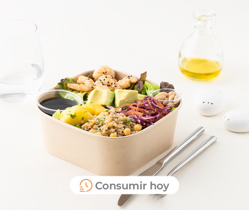 Camarón Mango con mix de quinoa