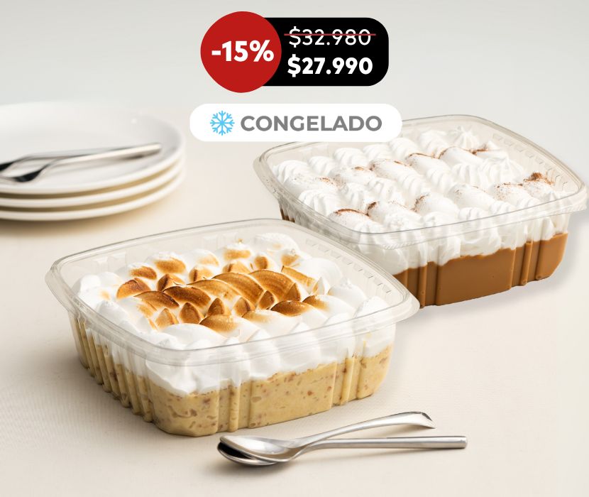 Pack 2 postres familiares 12 a 16 porciones