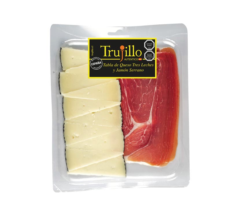Fork Tabla de queso Tres Leches y Jamón Serrano Trujillo, 150 g